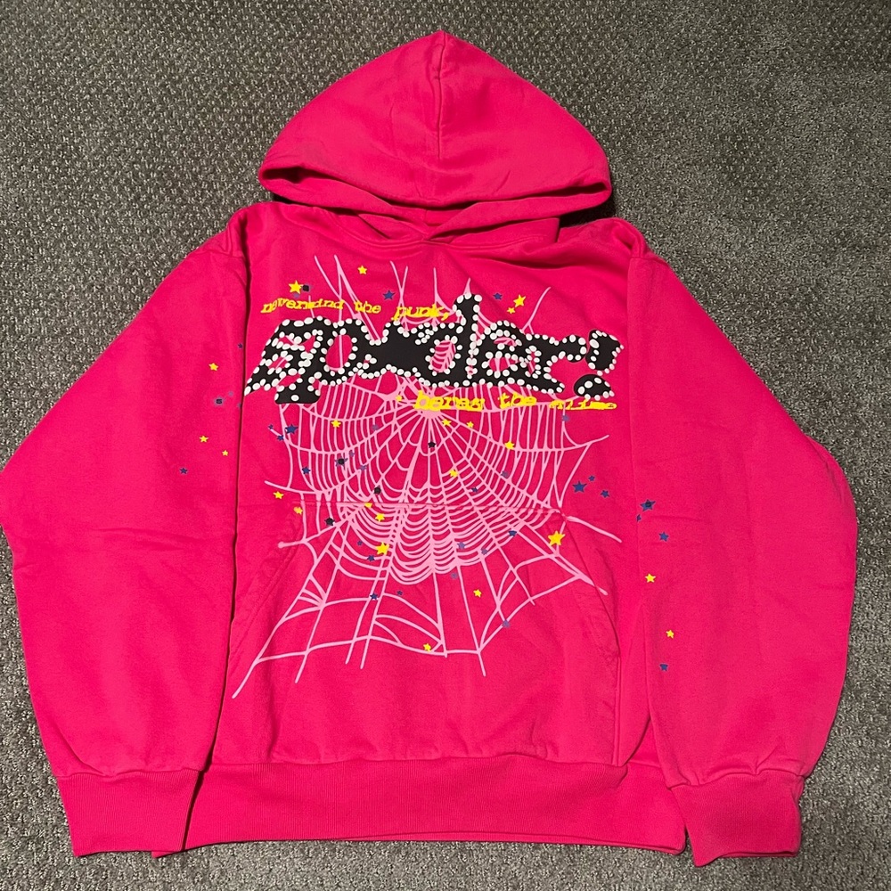 Brand New Spider hoodie V2 Pink color way